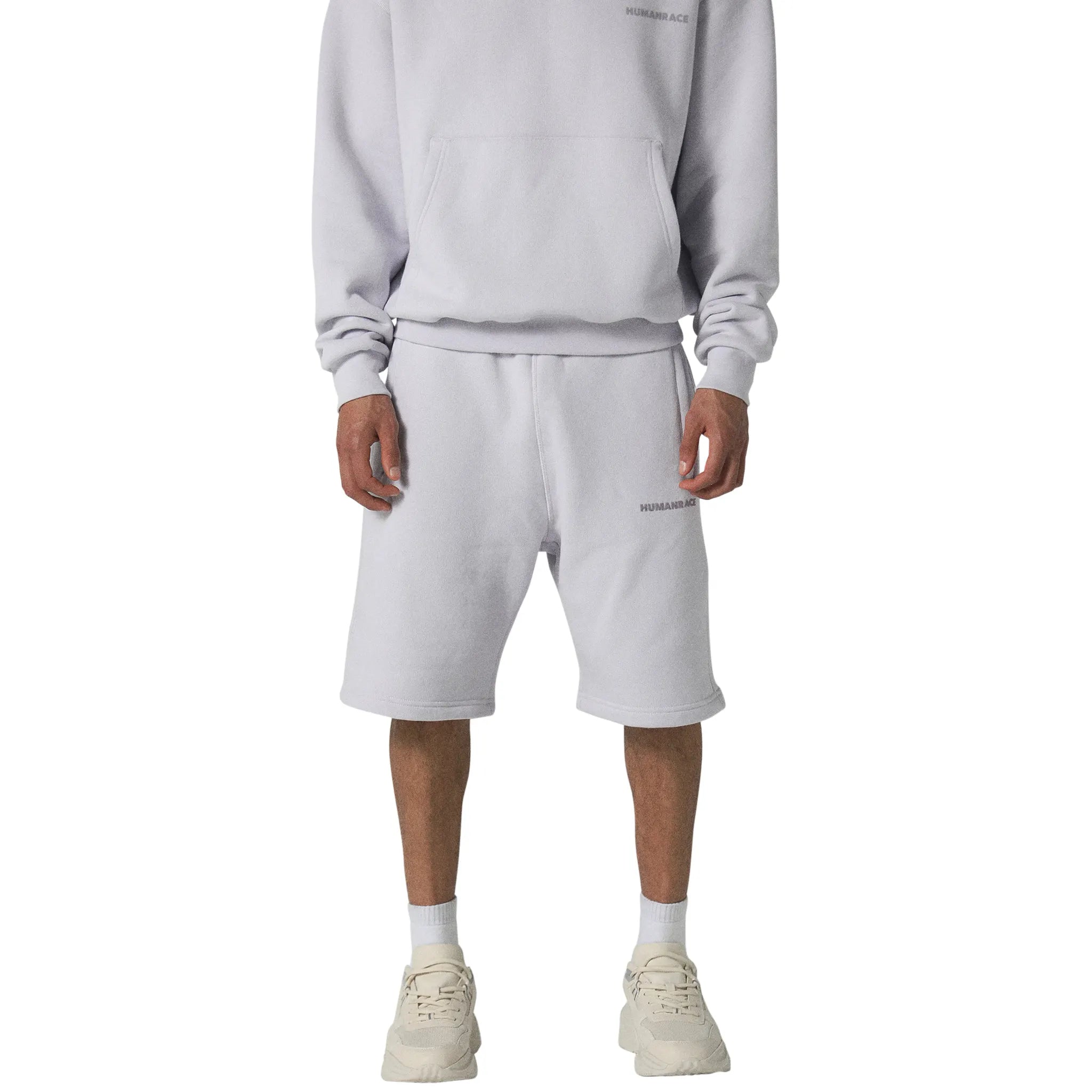 Front view of Human Race Stars Orchid Purple Shorts